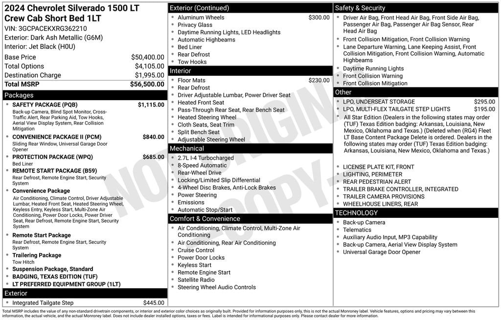 chevrolet silverado 1500 2024 3GCPACEKXRG362210 image chevrolet silverado 1500 2024 3GCPACEKXRG362210 image